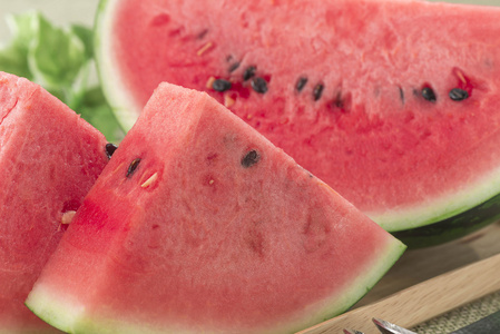 西瓜的修补程序菜年富力强的西瓜照片