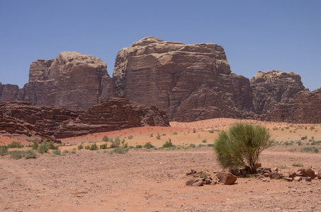 自然，沙漠和岩石的瓦迪鲁姆 月亮谷，若尔达