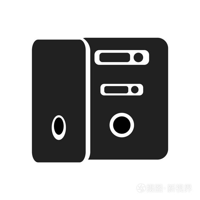 服务器图标矢量隔离在白色背景为您的 web 和移动应用程序设计, 服务