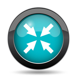 退出全屏网站按钮白色背景照片