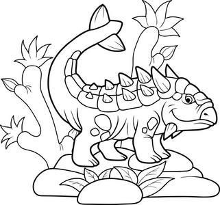 甲龙的黑色剪影图片-甲龙的黑色剪影素材-甲龙的黑色剪影插画-摄图新