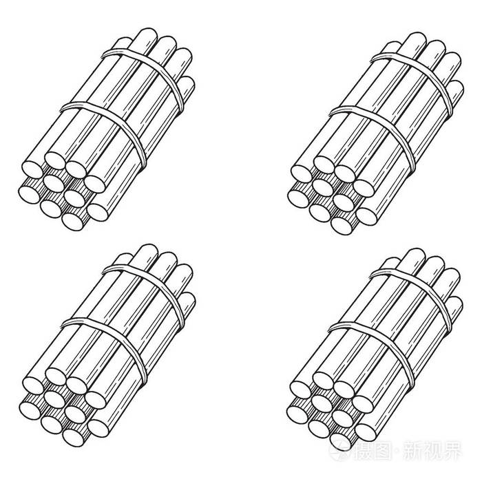 这些是用来教计数, 复古线画或雕刻插图