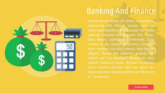 银行和金融的概念设计