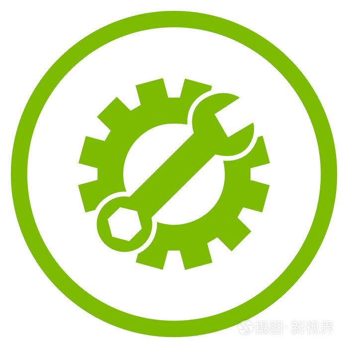 配置工具扁圆形的矢量图标插画-正版商用图片0ro33o-摄图新视界
