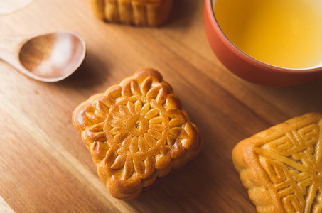 中国中秋月饼茶食品