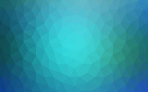 浅蓝色矢量多边形背景。闪耀的多边形插图, 由三角形组成。手机背景模板