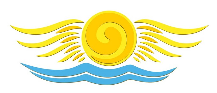 徽标阳光和大海