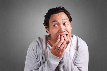 惊讶他的手指图片