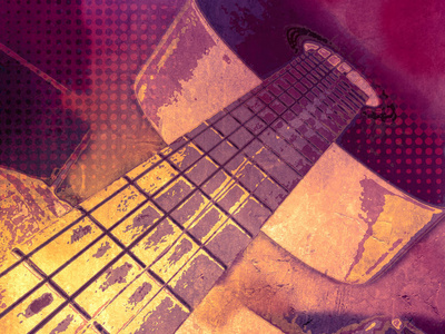 摇滚专辑吉他音乐背景-抽象摇滚乐队海报照片