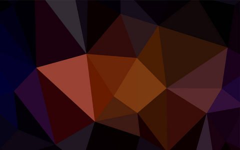 深粉红色矢量闪亮三角形布局。带有渐变的多边形样式的彩色插图。最佳三角形设计为您的企业