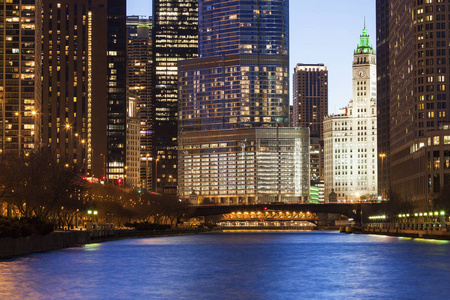 芝加哥建筑沿江