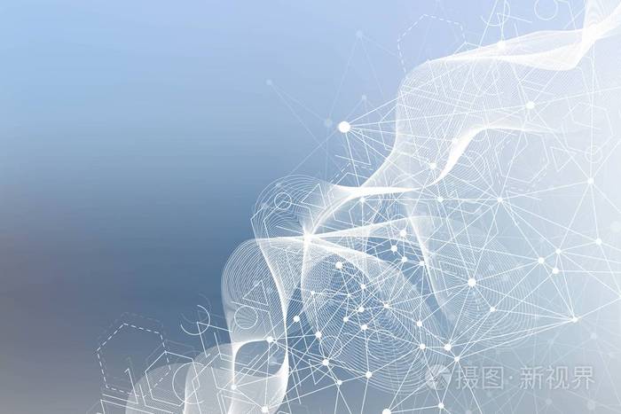 大数据可视化背景.现代未来主义虚拟抽象背景.