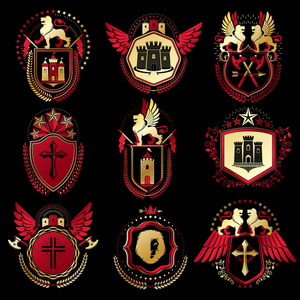 纹章装饰徽章照片