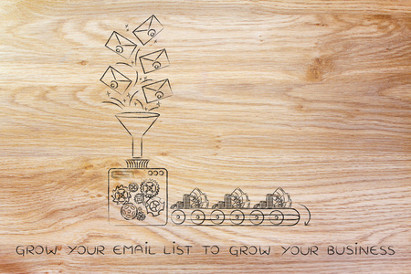 如何增长你的电子邮件列表以增长你的博客的概念