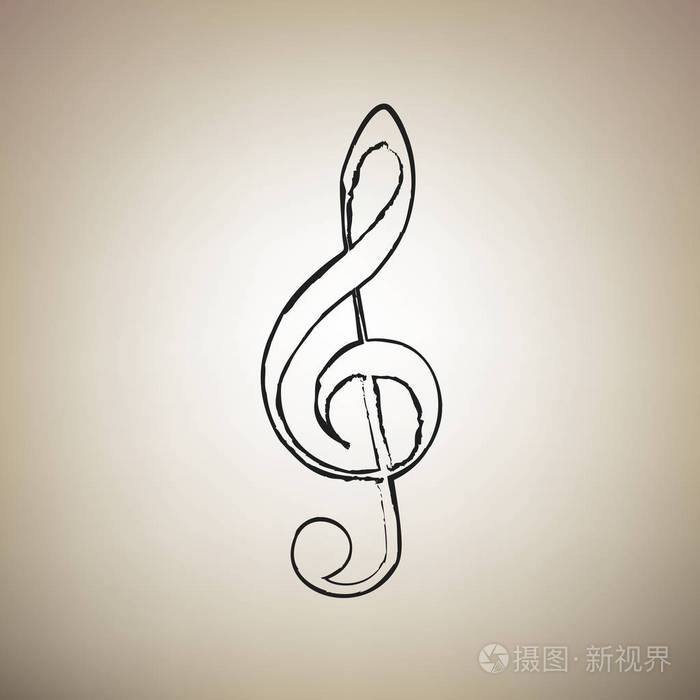 高音谱号.向量.画笔 drawe
