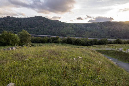 英国坎布里亚湖区高山风景区