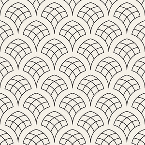 矢量图案无缝圆形的线条.抽象的几何背景设计.圆形几何平铺格照片