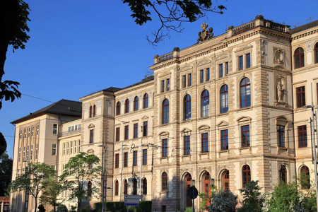 Chemnitz 城市在德国 萨克森状态。Chemnitz 理工大学公共教育机构