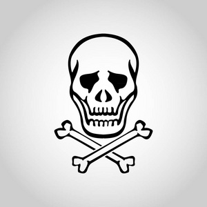 骷髅纹身标志图片