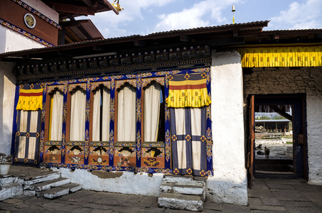 Kyichu Lhakhang 寺, 帕罗, 不丹。它也被称为 Kyerchu 寺或 Lho Kyerchu 是位于不丹 Gew
