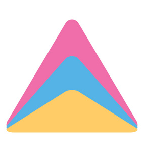 三角形形状层图像金字塔描绘金字塔图