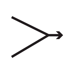 右箭头图标矢量隔离白色背景为您的 web 和移动应用程序设计, 右箭头徽标概念