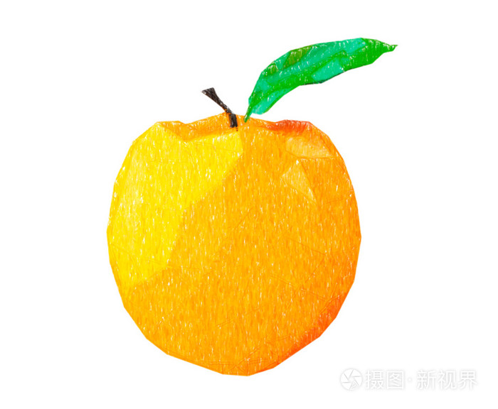 抽象画苹果.3d 渲染