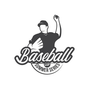 棒球标志在垃圾老式风格照片