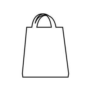 孤立的购物袋图标设计