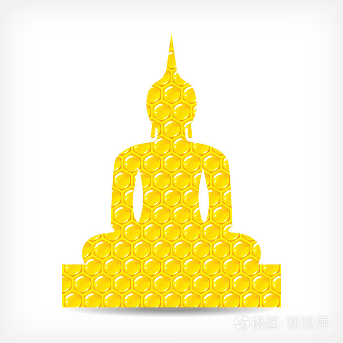 泰国的佛图像图形.矢量.插图