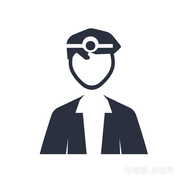 医生专家图标矢量隔离白色背景为您的 web 和移动应用程序设计, 医生