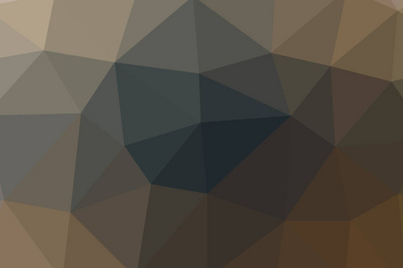 棕色三角形 poligon 的可爱抽象插图。对打印有用