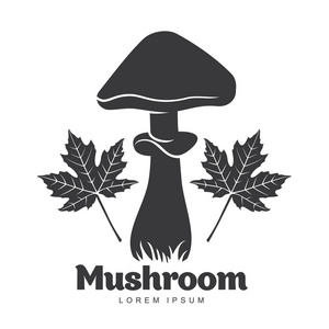 蘑菇标志模板