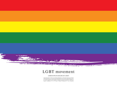 萨摩亚官方旗彩虹旗, lgbt 运动, 矢量插图, 画笔描边背景照片