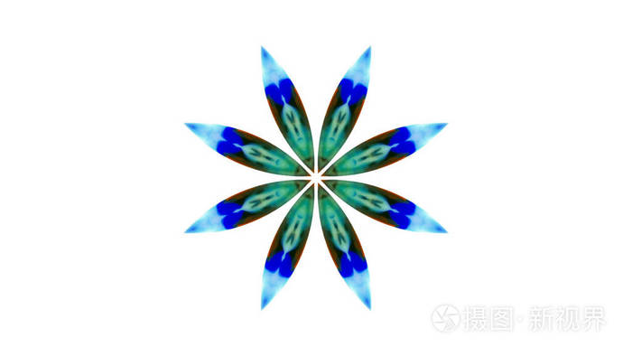 抽象漆刷油墨爆炸传播平滑概念对称图案观赏装饰万花筒运动几何圆和