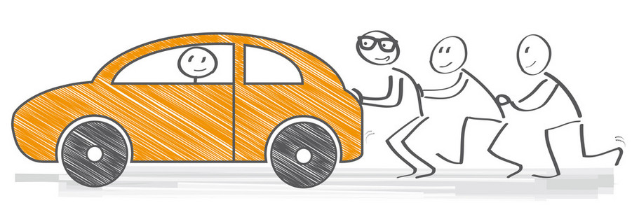 推车-矢量图照片