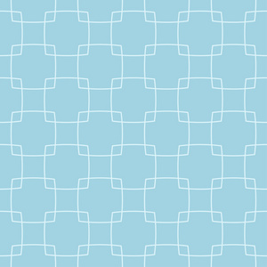 浅蓝色几何装饰品。网络纺织品和墙纸无缝模式