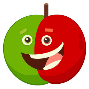 卡通苹果果实性状照片