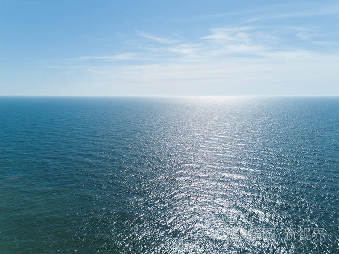 帕兰加浴盆波罗的海海边空中无人机顶视图