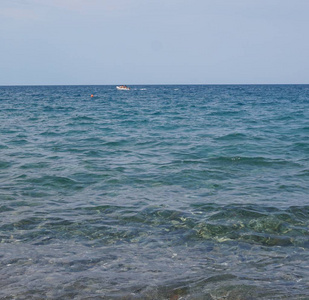 地平线上的海水