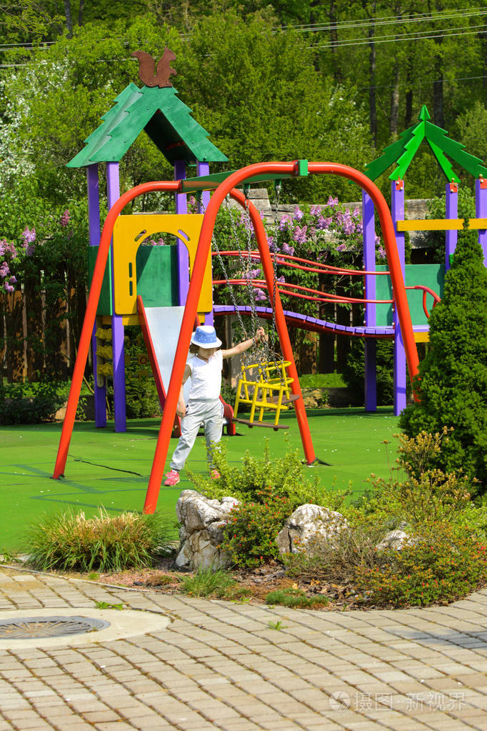 夏季儿童娱乐的概念