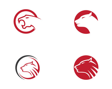 炫光猎豹图猎豹 logo 模板矢量图标插画设计照片