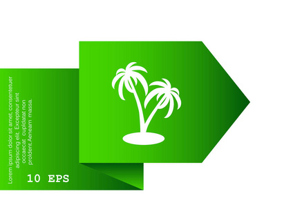 棕榈树 web 图标
