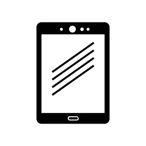 平板图标矢量隔离在白色背景为您的 web 和移动应用程序设计, tablet 徽标概念