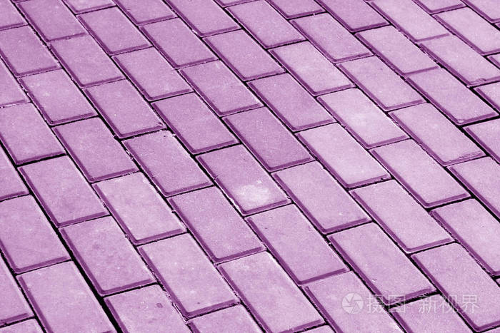 鹅卵石路面的紫色色调设计的抽象背景和纹理