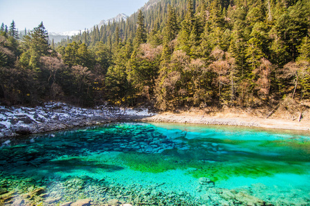 九寨沟蓝湖