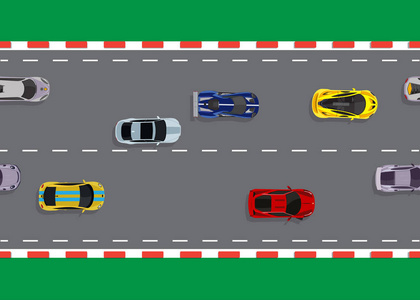 赛车顶视图背景矢量图照片