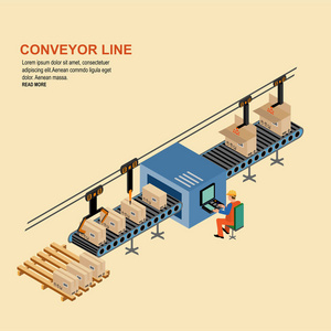 工厂自动化的装配生产线图片