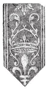 十五世纪，老式特鲁瓦，拱铺瓷砖镶嵌
