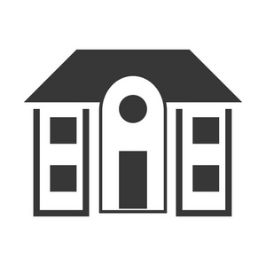 家居设计图房子图标.家庭的家居设计.矢量图形照片